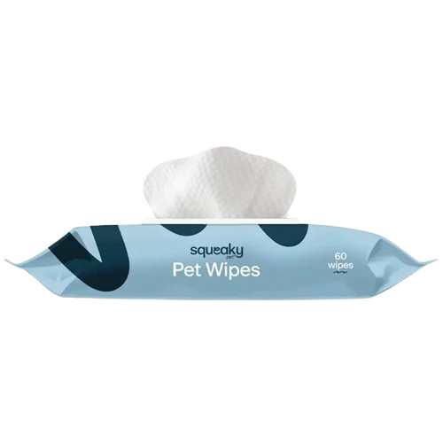 Squeaky Pet Probiotic Pet Wipes Fresh & Zesty for Dogs 60 Pack