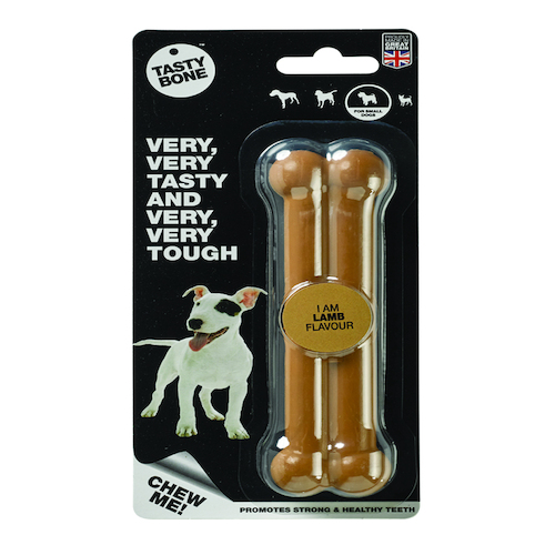 Tasty Bone Nylon Lamb Dental Care Dog Chew Small