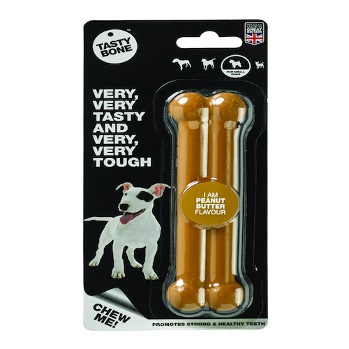 Tasty Bone Nylon Peanut Butter Dental Care Dog Chew Small