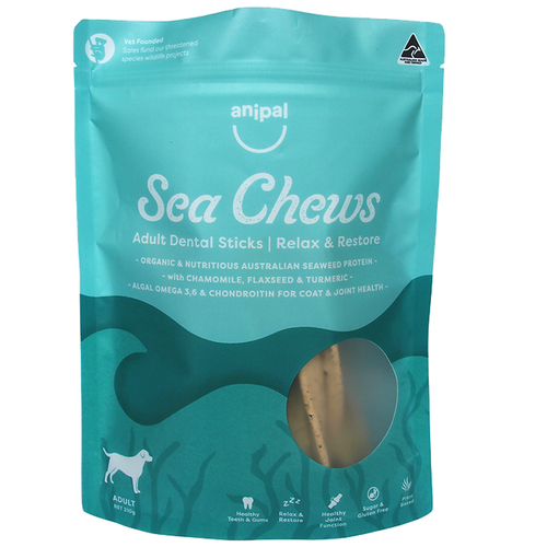 Anipal  Sea Chews Relax & Restore Puppy Dental Sticks 180g