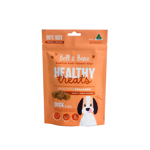 Bell & Bone Healthy Treats Weight & Energy Support for Dogs Duck & Fibre 130g