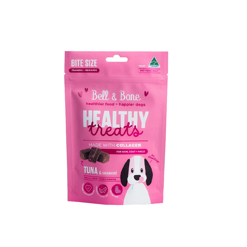 Bell & Bone Healthy Treats Skin Coat & Nails for Dogs Tuna & Seaweed 130g