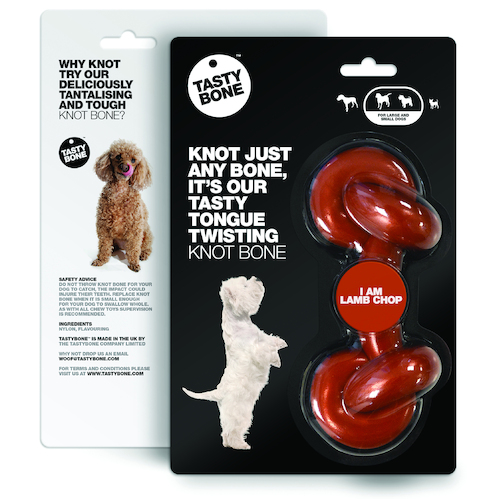 Tasty Bone Knotted Lamb Chop Dental Care Dog Chew 