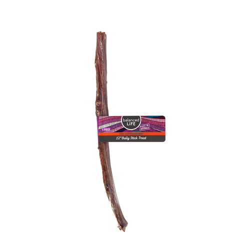 Balanced Life 12 Inch Bully Stick Dog Chew Treat 30 Pack