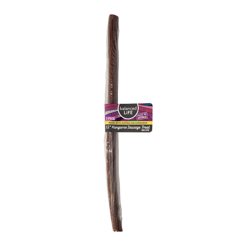 Balanced Life 12 Inch Kangaroo Sausage Dog Chew Treat 40 Pack