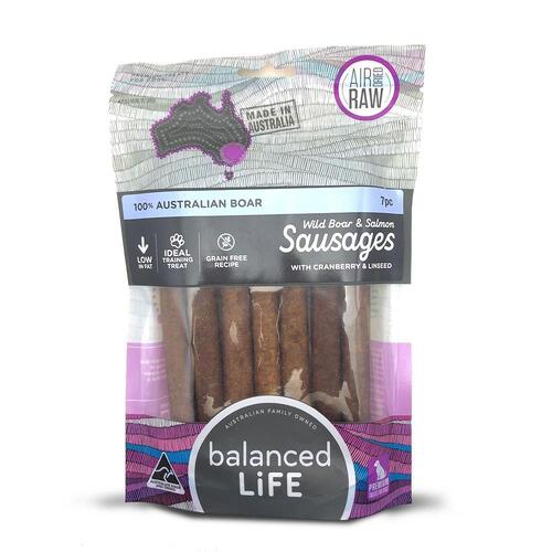 Balanced Life Gourmet Sausage Boar & Salmon w/ Cranberry Dog Training Treat 7pk