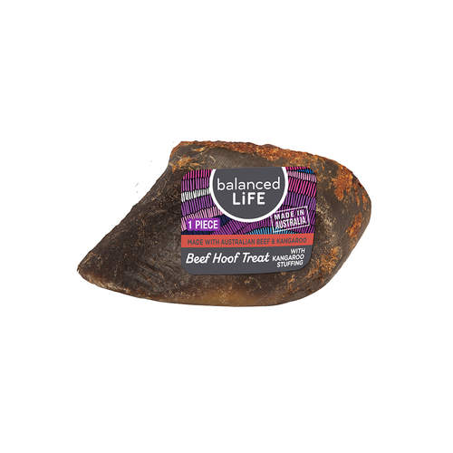 Balanced Life Roo Filled Beef Hoof Dog Treat 9 Pack