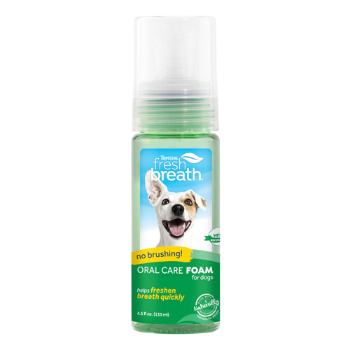 Tropiclean Fresh Breath Fresh Mint Foam Oral Care for Dogs 133ml