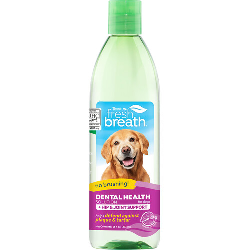 Tropiclean Fresh Breath Oral Care Water Additive Plus Hip & Joint for Dogs 473ml