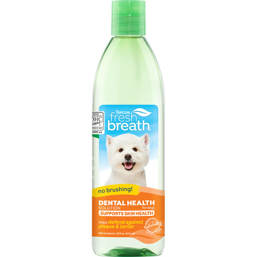 Tropiclean Fresh Breath Oral Care Water Additive Plus Skin & Coat for Dogs 473ml