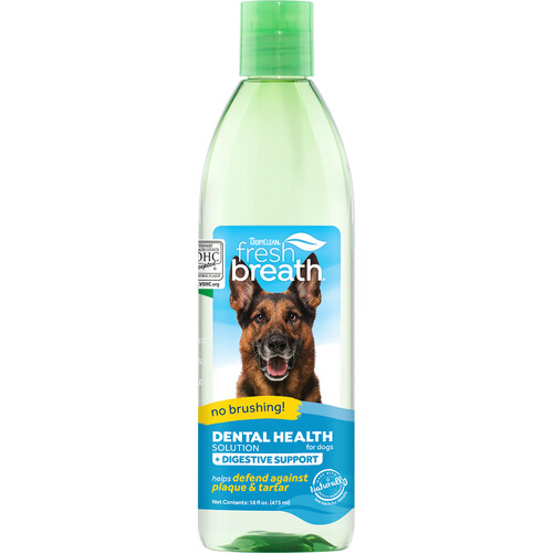Tropiclean Fresh Breath Oral Care Water Additive Plus Digest Supp for Dogs 473ml