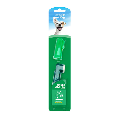 Tropiclean Fresh Breath TripleFlex Finger Brush for Dogs