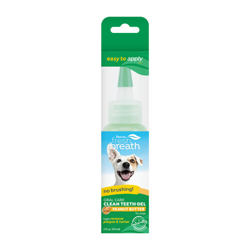 Tropiclean Fresh Breath Oral Care Gel Peanut Butter for Dogs 59ml