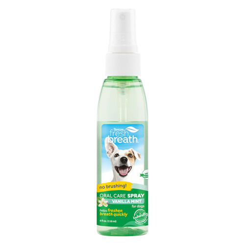Tropiclean Fresh Breath Vanilla Mint Oral Care Dog Spray 118ml