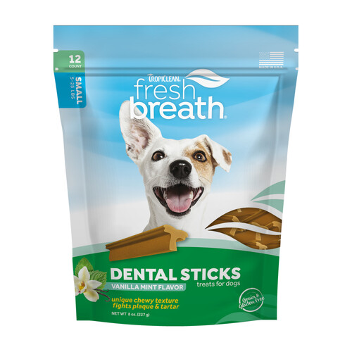 Tropiclean Fresh Breath Dental Stick Vanilla Mint for Dogs Small