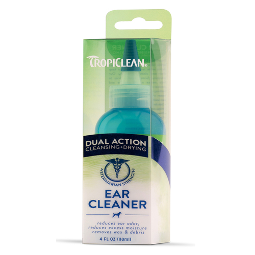 Tropiclean Dual Action Ear Cleaner for Dogs 118ml