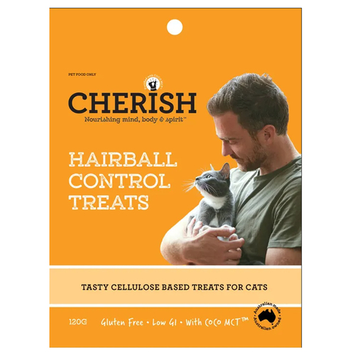 Cherish Hairball Control Cat Tasty Chew Treats 120g