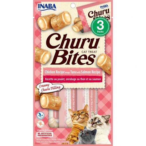 Inaba Churu Bites Cat Treat Tuna w/ Salmon 6 x 30g