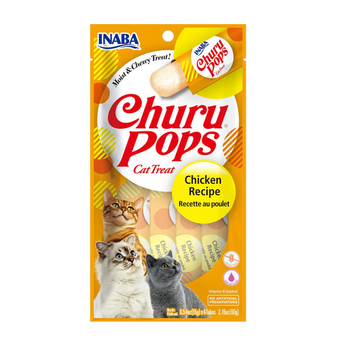 Inaba Churu Pops Cats Tasty Treat Chicken Recipe 6 x 60g