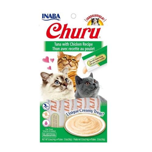 Inaba Churu Creamy Cat Treat Tuna w/ Chicken 6 x 56g