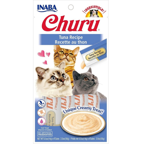 Inaba Churu Creamy Cat Treat Tuna Recipe 6 x 56g