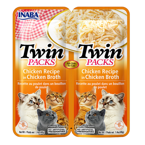 Inaba Twin Packs Chicken Recipe in Chicken Broth Cat Food 6 x 80g