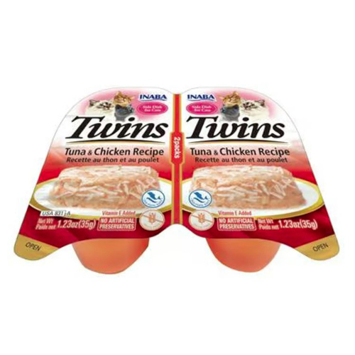 Inaba Twins Grain Free Pet Cat Food Tuna & Chicken Recipe 70g x 6