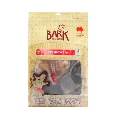 Bark & Beyond Cow Hooves Dental Care Pet Dog Chew Treats 8 Pack
