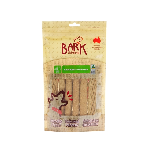 Bark & Beyond Chicken Sticks Dental Dog Tasty Chew Treats 6 Pack