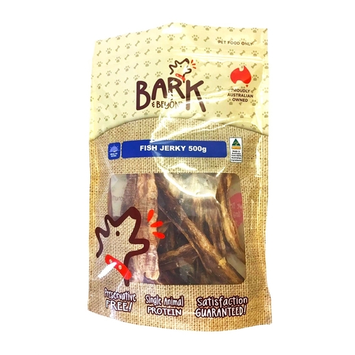 Bark & Beyond Fish Jerky Dental Care Pet Dog Chew Treats 500g