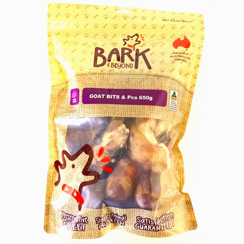 Bark & Beyond Goats Bits & Pieces Dog Treats 650g