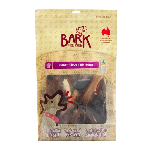 Bark & Beyond Goat Trotter Dental Pet Dog Training Treats 10 Pack
