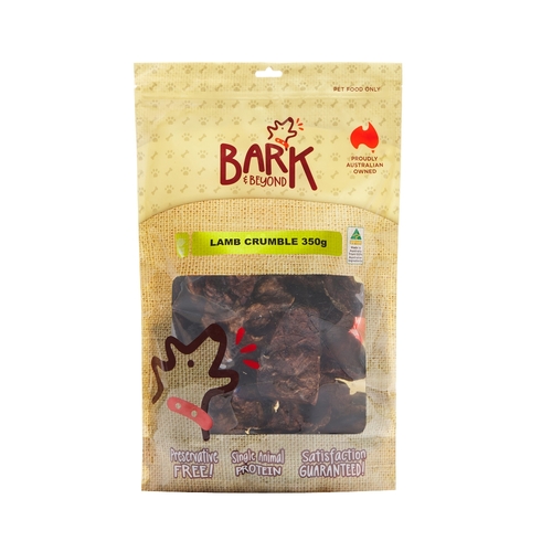 Bark & Beyond Lamb Crumble Grain Free Pet Dog Training Treats 350g