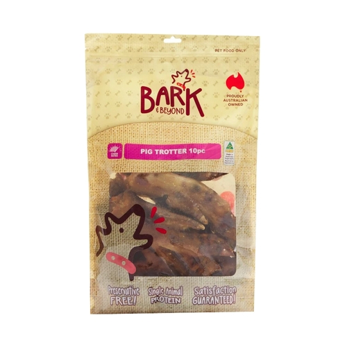 Bark & Beyond Pig Trotter Dental Pet Dog Training Treats 10 Pack