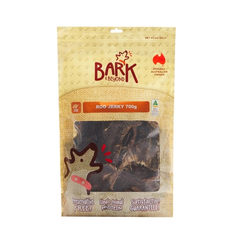 Bark & Beyond Roo Jerky Single Protein Pet Dog Dental Chew Treats 700g