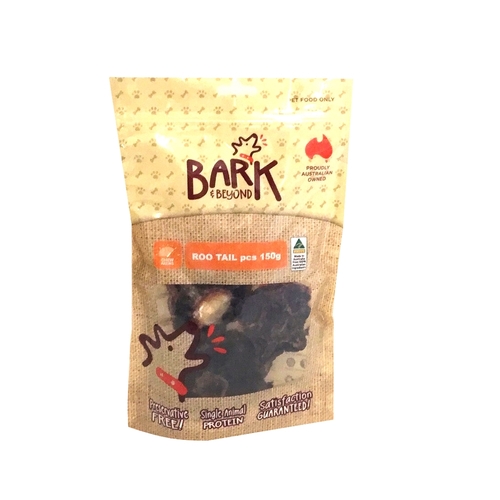 Bark & Beyond Roo Tail Pieces Single Protein Dog Dental Chew Treats 150g