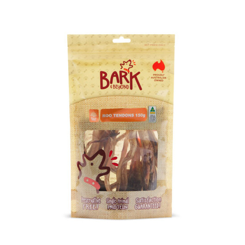 Bark & Beyond Roo Tendons Low Fat Grain Free Pet Dog Treats 150g