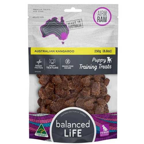 Balanced Life Air Dried Raw Puppy Training Treats Australian Kangaroo 250g