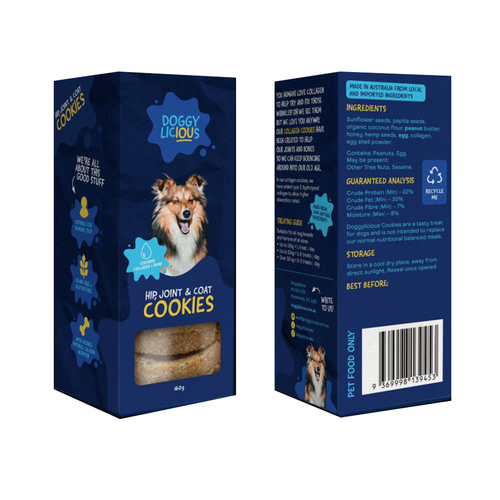 Doggylicious Hip Joint & Coat Dogs Tasty Treats 180g