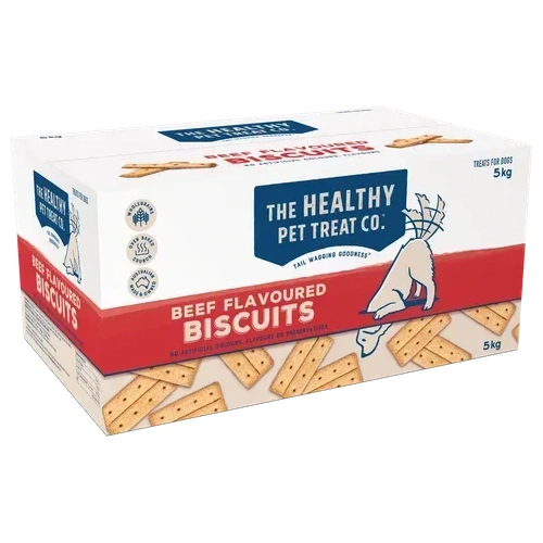 Healthy Pet Treat Co Biscuits Beef Flavoured Pet Dog Treats 5kg