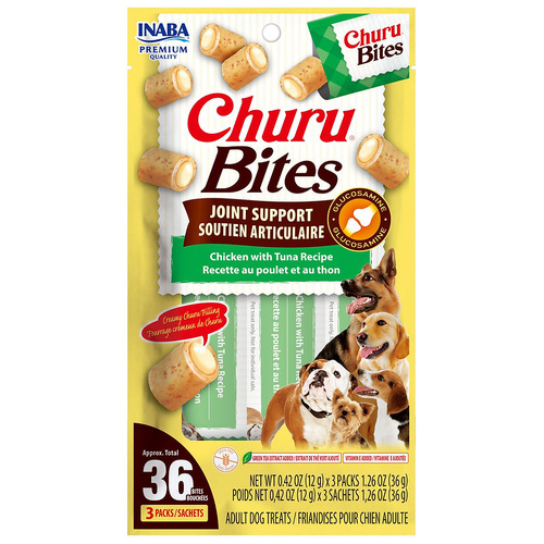 Inaba Churu Bites Joint Support Dog Training Treats Chicken with Tuna 6 x 30g