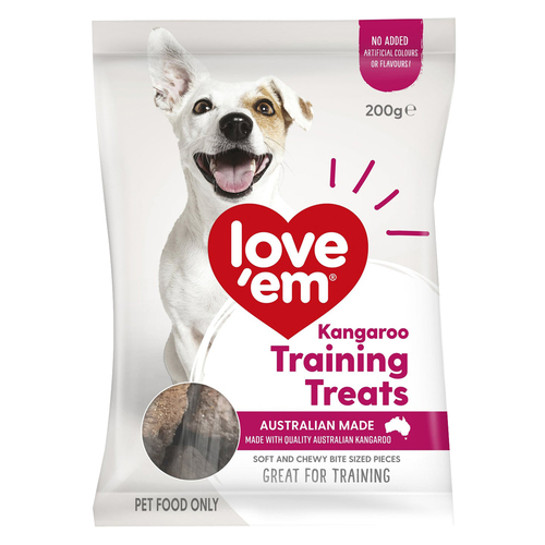 Love Em Dog Food Kangaroo Training Mini Treats 5 x 200g