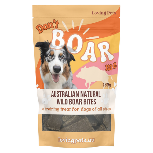 Loving Pets Dont Boar Me Australian Natural Wild Boar Bites Dog Treats 150g