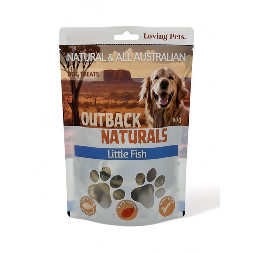 Loving Pets Outback Naturals Little Fish Natural Dog Treats 80g