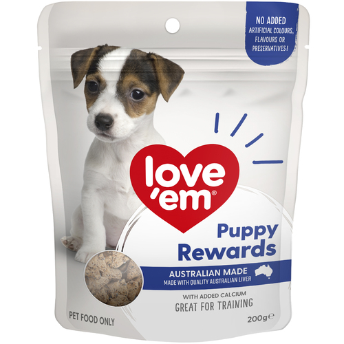 Love Em Puppy Rewards Liver Dog Training Treats 6 x 200g