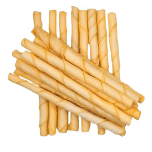 Petrite Twist Sticks Rawhide Pet Dog Dental Chew Treats Natural 100pcs