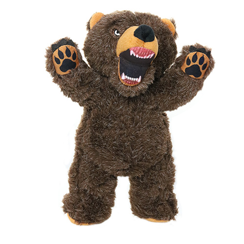 Tuffy Mighty Toy Angry Animals Bear Dog Squeaker Toy
