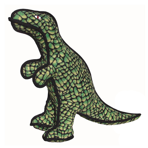 Tuffy Dinosaurs T-Rex Plush Dog Squeaker Toy Green