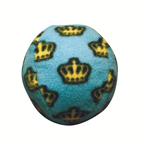 Tuffy Mighty Toy Ball Plush Dog Squeaker Toy Medium Blue