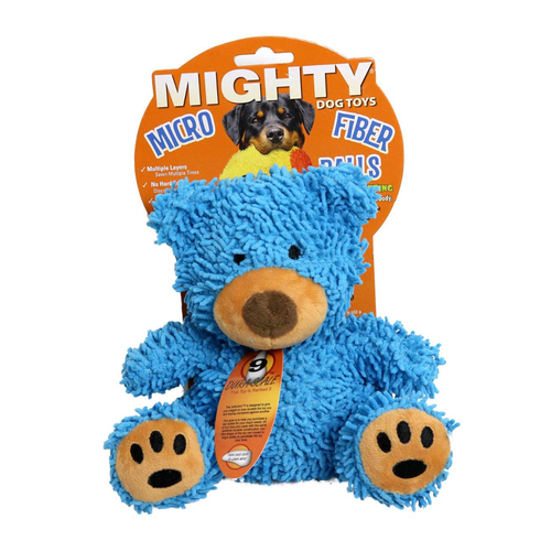 Tuffy Mighty Microfibre Ball Bear Plush Dog Squeaker Toy Medium